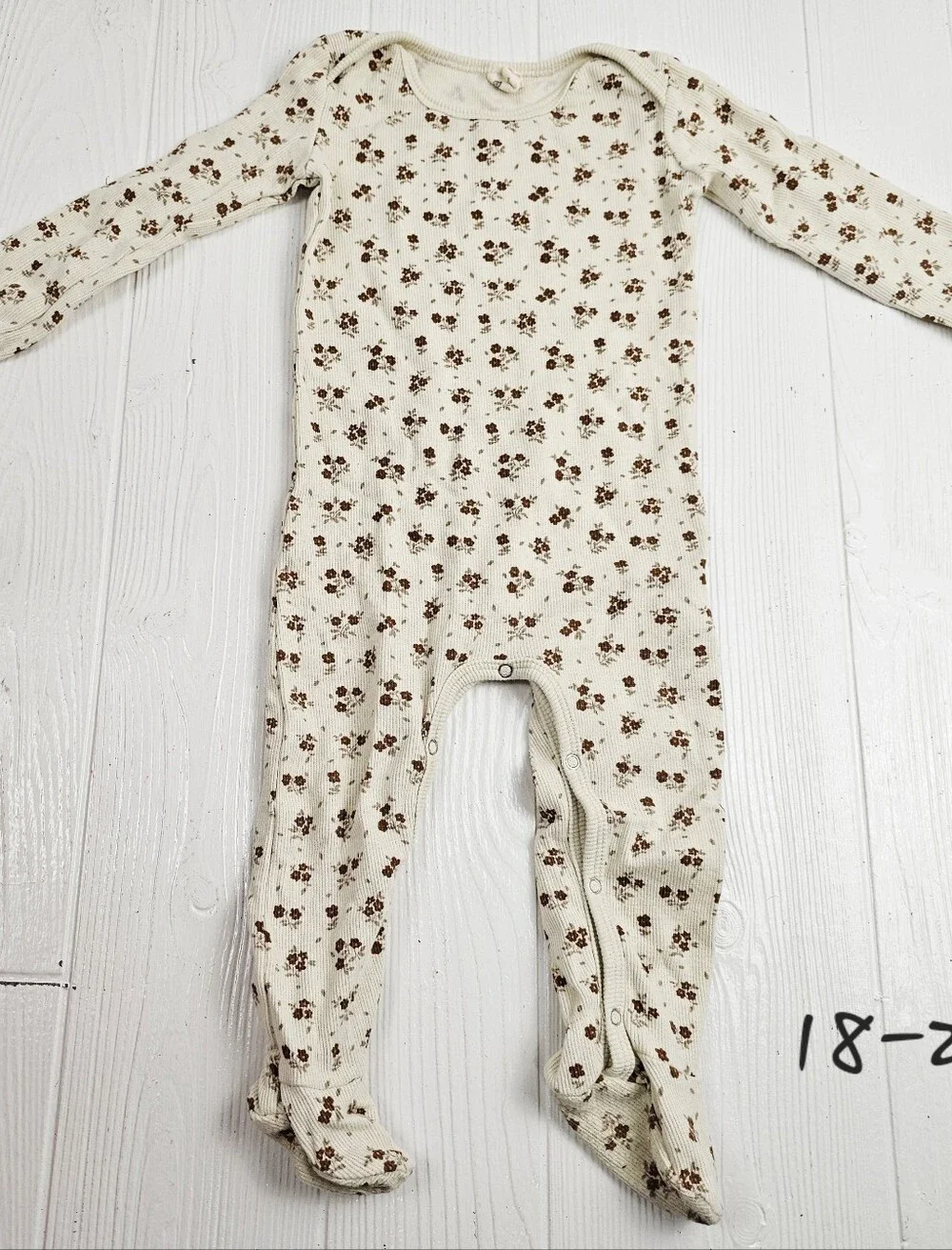 Quincy Mae Floral Organic Footed Sleeper